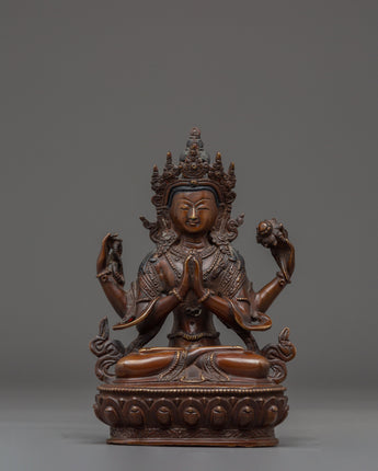 Himalayan Four-Armed Chenrezig Statue