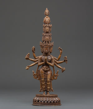 Eleven-Headed Avalokiteshvara sculpture