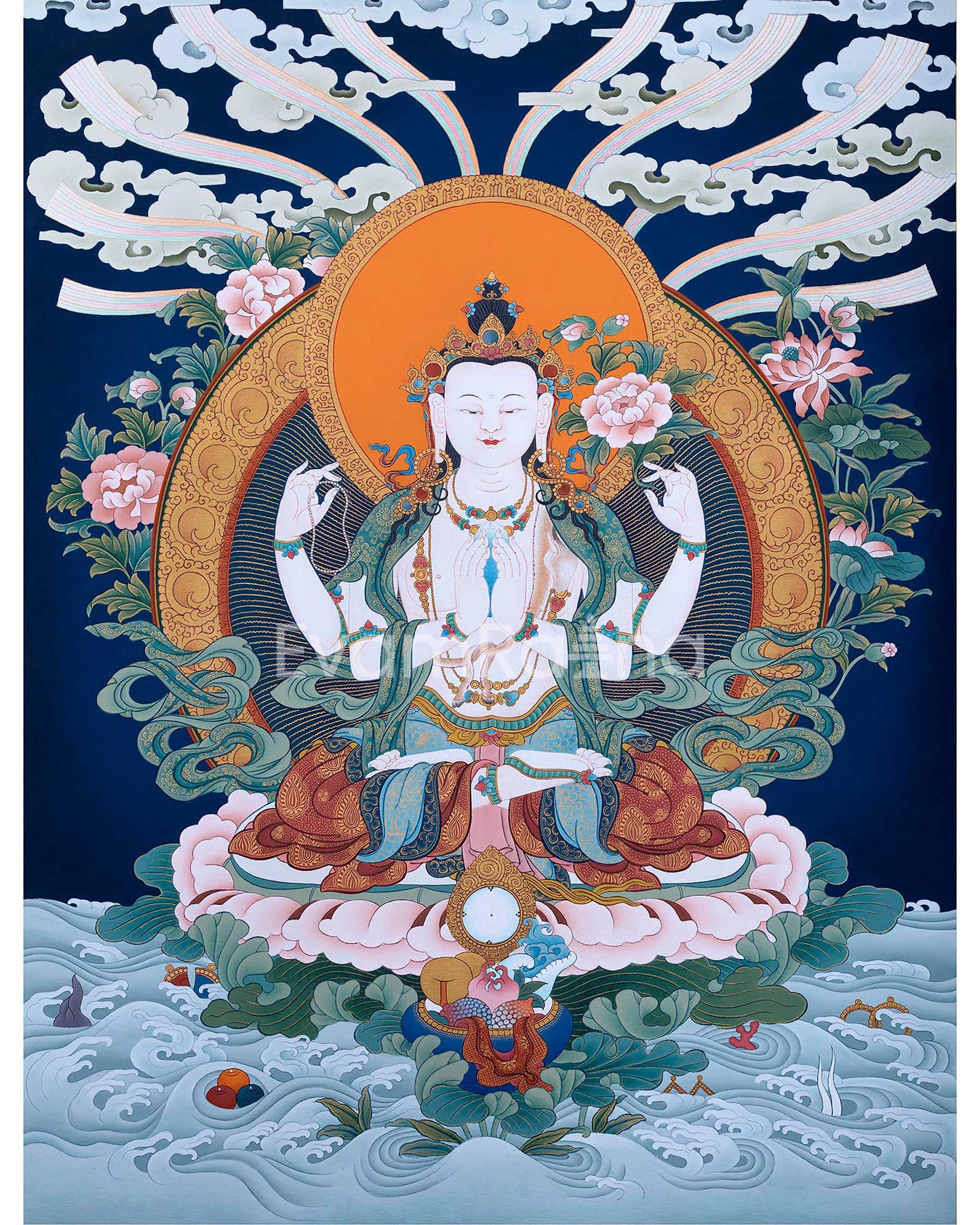 Four Armed Avalokiteshvara Print 