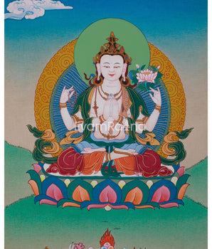 Chenrezig Compassion Bodhisattva | A Sacred Depiction of Infinite Mercy