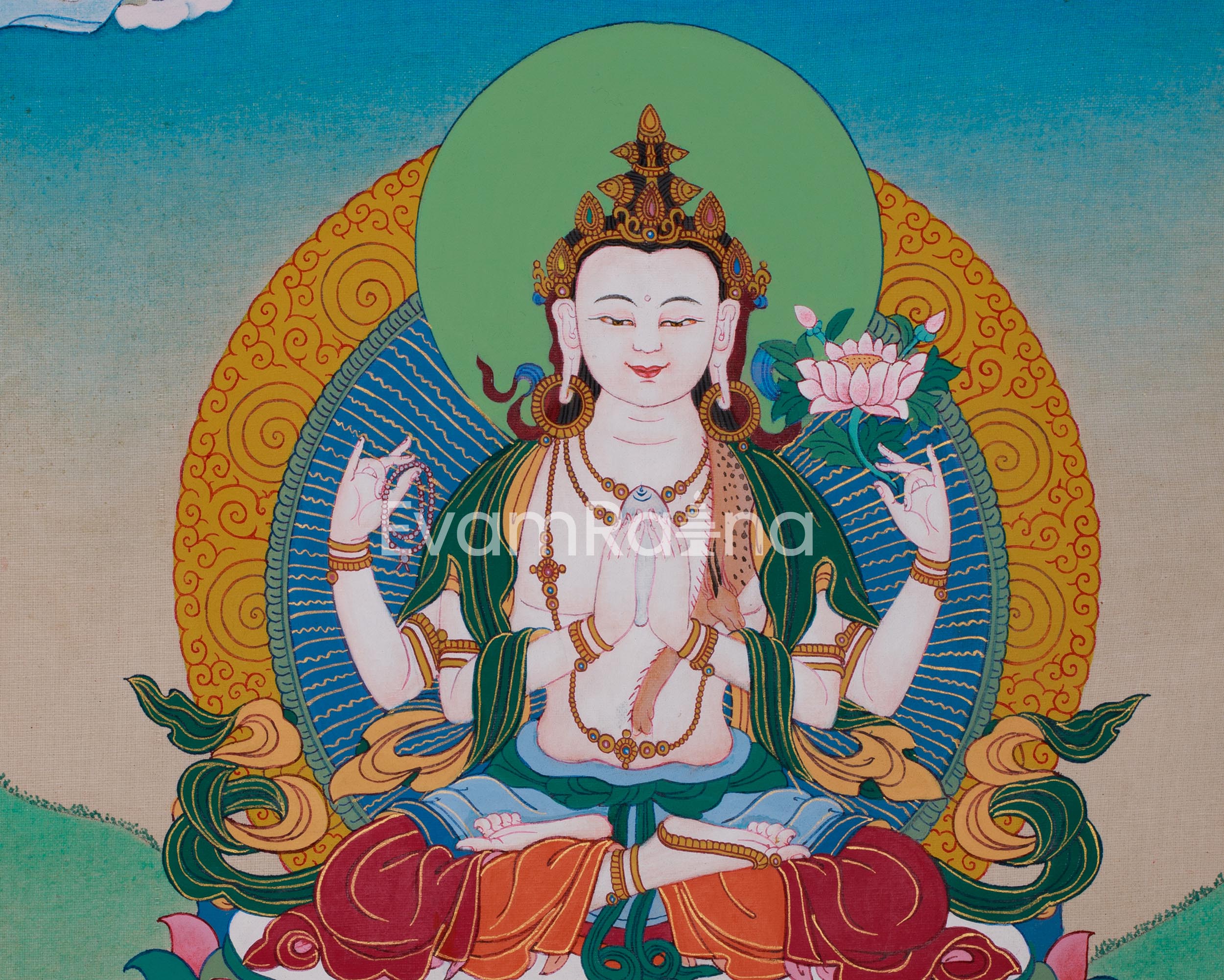 Chenrezig Compassion Bodhisattva | A Sacred Depiction of Infinite Mercy