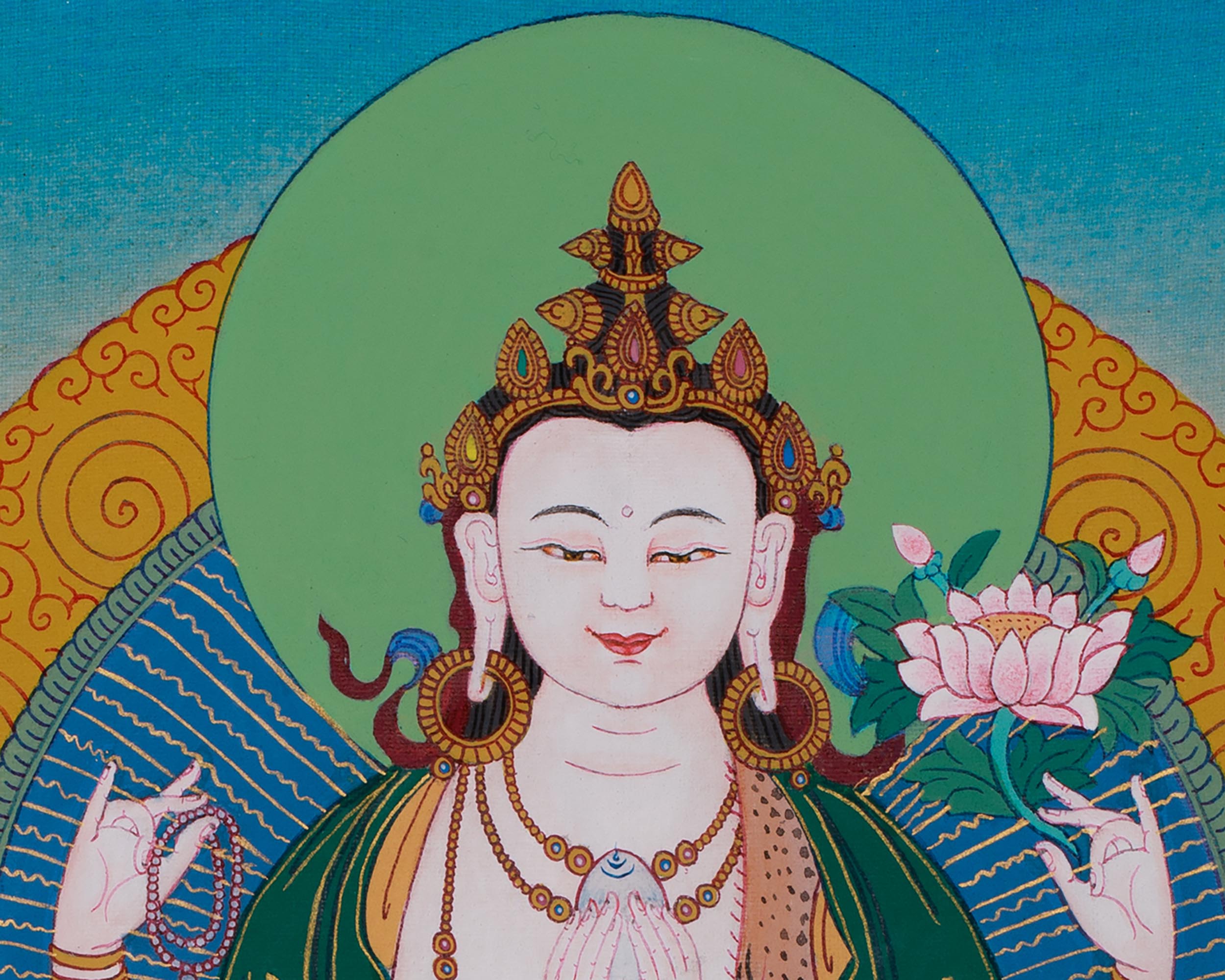 Chenrezig Compassion Bodhisattva | A Sacred Depiction of Infinite Mercy