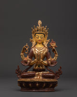 Chenrezig 4 arm deity