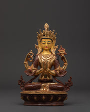 Chenrezig 4 arm deity
