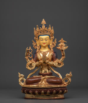 Tibetan Deity Chenrezig Statue