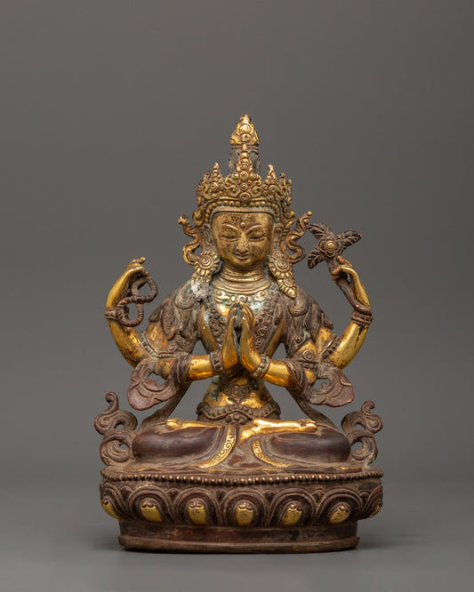 chenrezig-oxidized-copper-statue