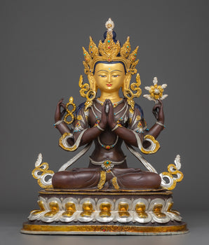 Statue of Four Armed Chenrezig