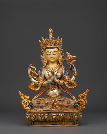Handcrafted Chenrezig Statue