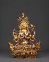 Handcrafted Chenrezig Statue