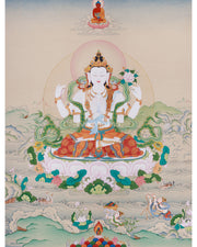 Tibetan Bodhisattva Four Armed Chenrezig