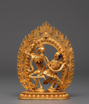 Divine Protector Chitipatti Sculpture | A Sacred Guardian in Tibetan Buddhism