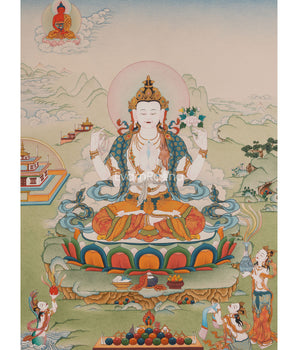 buddha-of-compassion-chenrezig-thangka