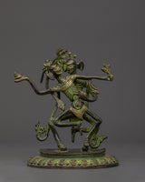 oxidized-brass-chitipati-statue