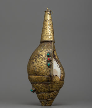 Brass Conch Shell | Decorative Spiritual Object