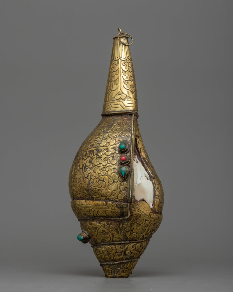 Brass Conch Shell | Decorative Spiritual Object