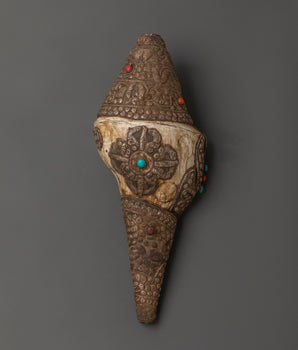 Buddhist Copper Conch Shell
