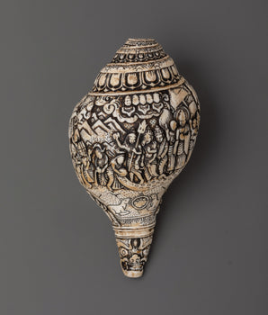 Hand-Carved Ritual Conch Shell