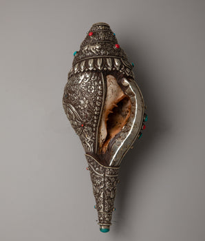 White Metal Pooja Shankh