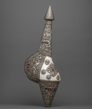 Spiritual White Metal Shankha