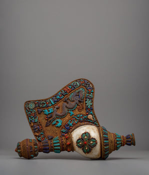 Tibetan Ritual Conch Shell (Shankha
