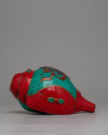 Handcrafted Buddhist Conch Shell