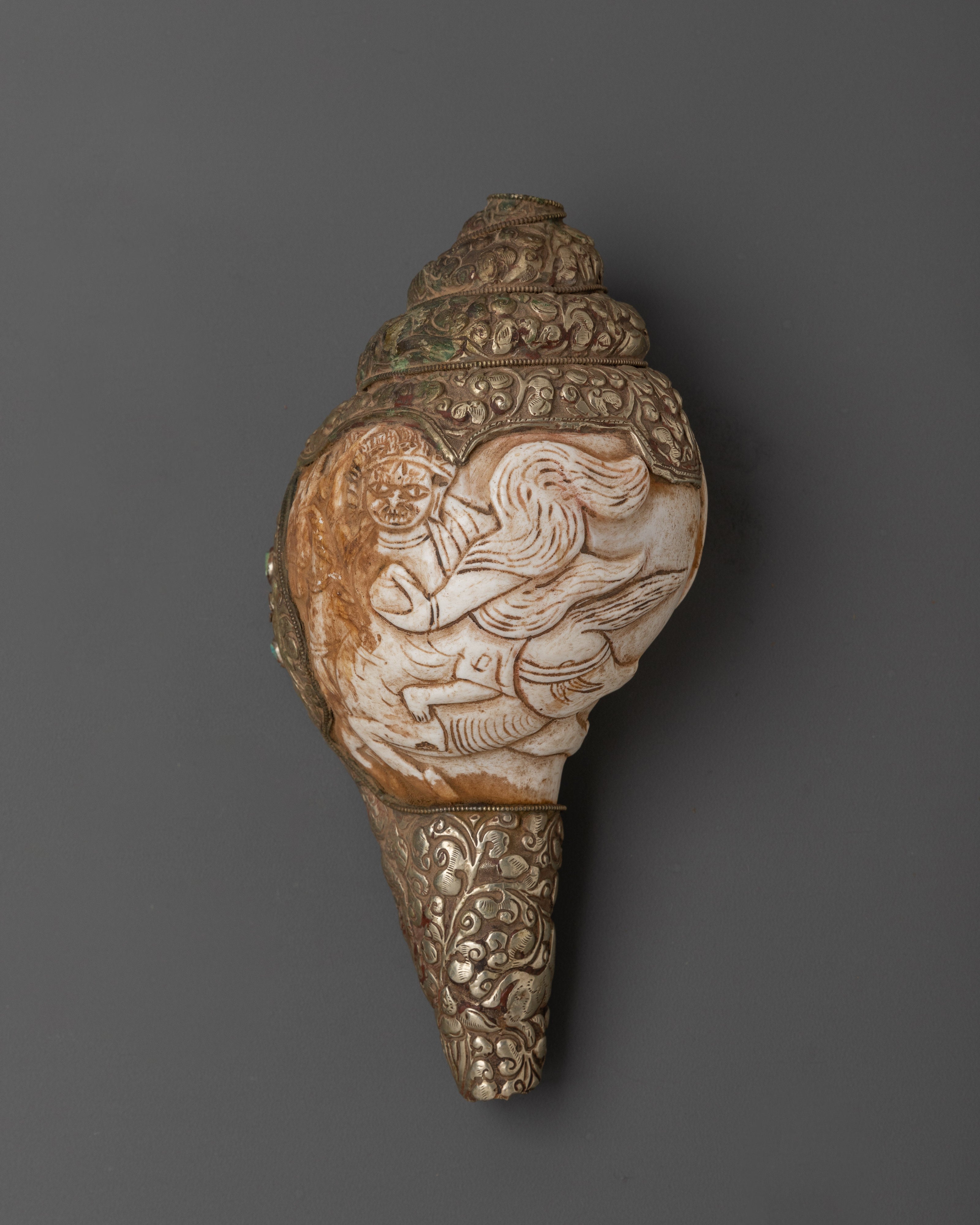 Conch Shell Ritual Traditional Ritual Conch Shell | Tibetan Buddhist Altar Offering Shell ...