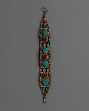 Coral Turquoise Bracelet