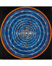 Hand-Painted Cosmic Mandala | Sacred Geometry Art