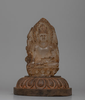 Crystal Shakyamuni Buddha Statue