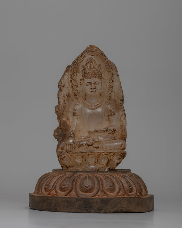 Crystal Shakyamuni Buddha Statue