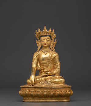 Crown Shakyamuni Buddha Sculpture