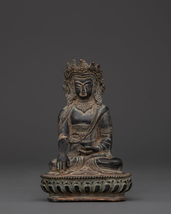 crown-shakyamuni-buddha-copper-statue