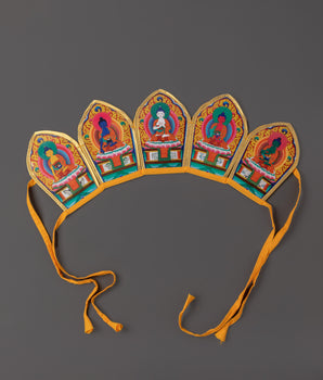 Five Dhyani Buddhas Ritual Crown
