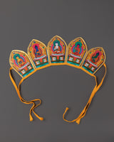 Five Dhyani Buddhas Ritual Crown