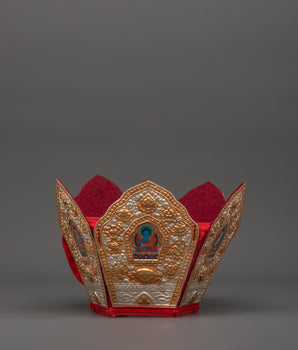 Tibetan Five Dhyani Buddhas Crown