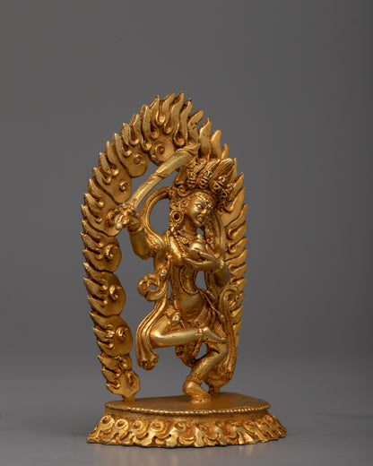 Dancing Dakini Khadga Yogini Statue | Embrace Divine Energy and Freedom