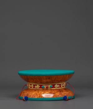 Tibetan Damaru Drum with Silk Tail