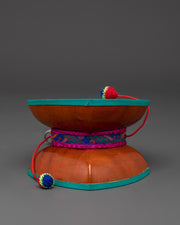 Wooden Damaru for Ritual Ceremonies