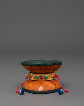 Bhutanese Wood Damaru