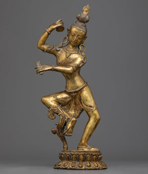 Chintamuni Lokeshvara Statue |  Elegant Handcrafted Symbol of Cosmic Dance