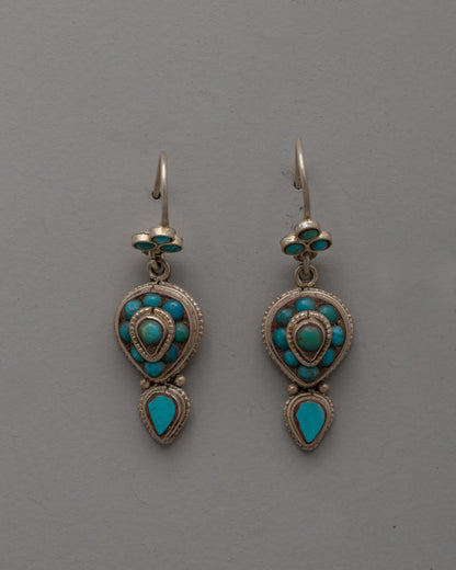 Dangle Turquoise Earrings​