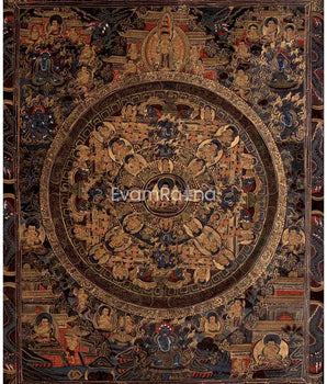 Dark Themed Shakyamuni Buddha Mandala