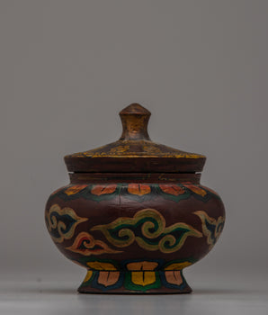 Buddhist Decorative Pot