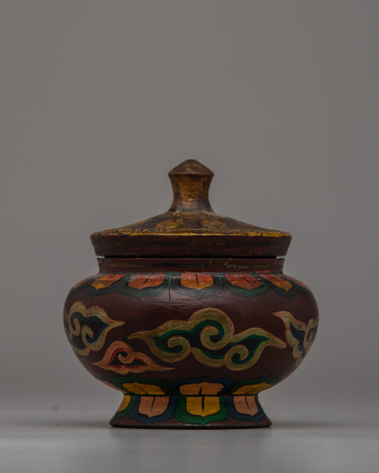 Buddhist Decorative Pot