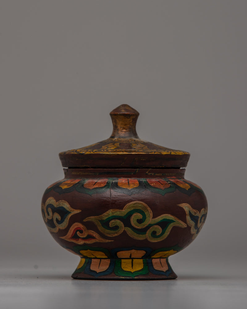 Buddhist Decorative Pot