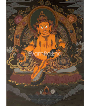 Deity Of Wealth Thangka