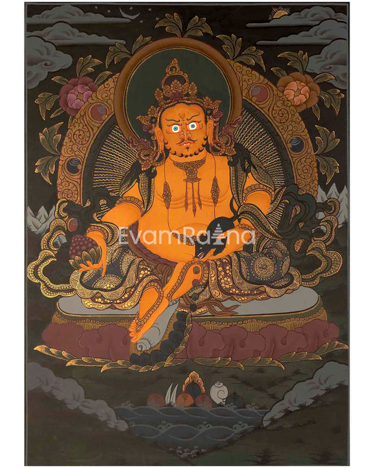 Deity Of Wealth Thangka 