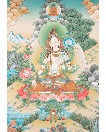 Diety White Tara Print