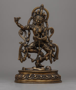 Brass Dorje Phagmo Statue