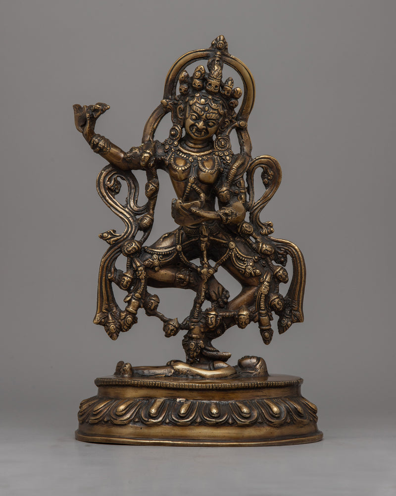 Brass Dorje Phagmo Statue